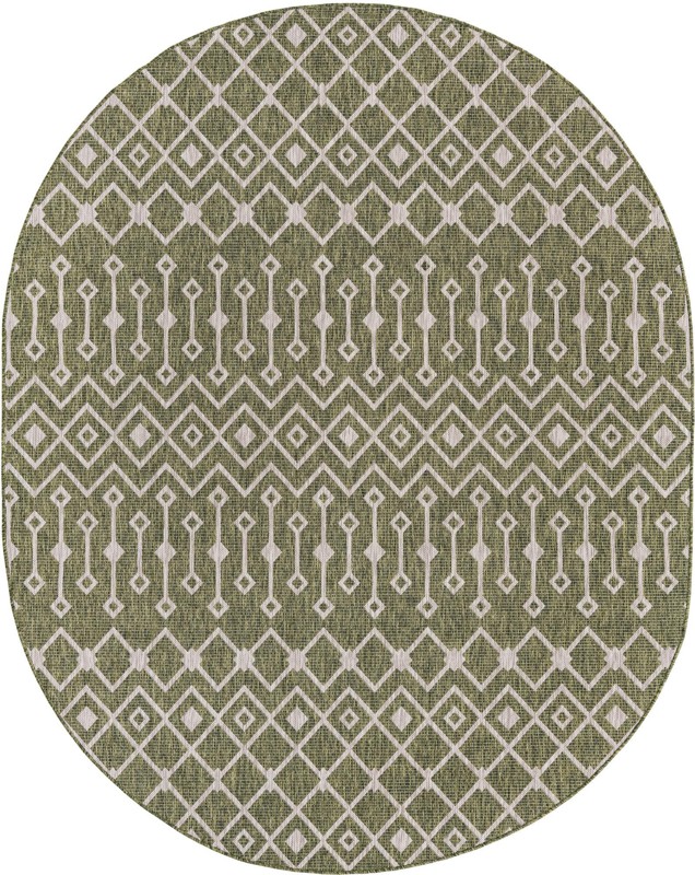 Kearney · Chevron Outdoor Rug, green