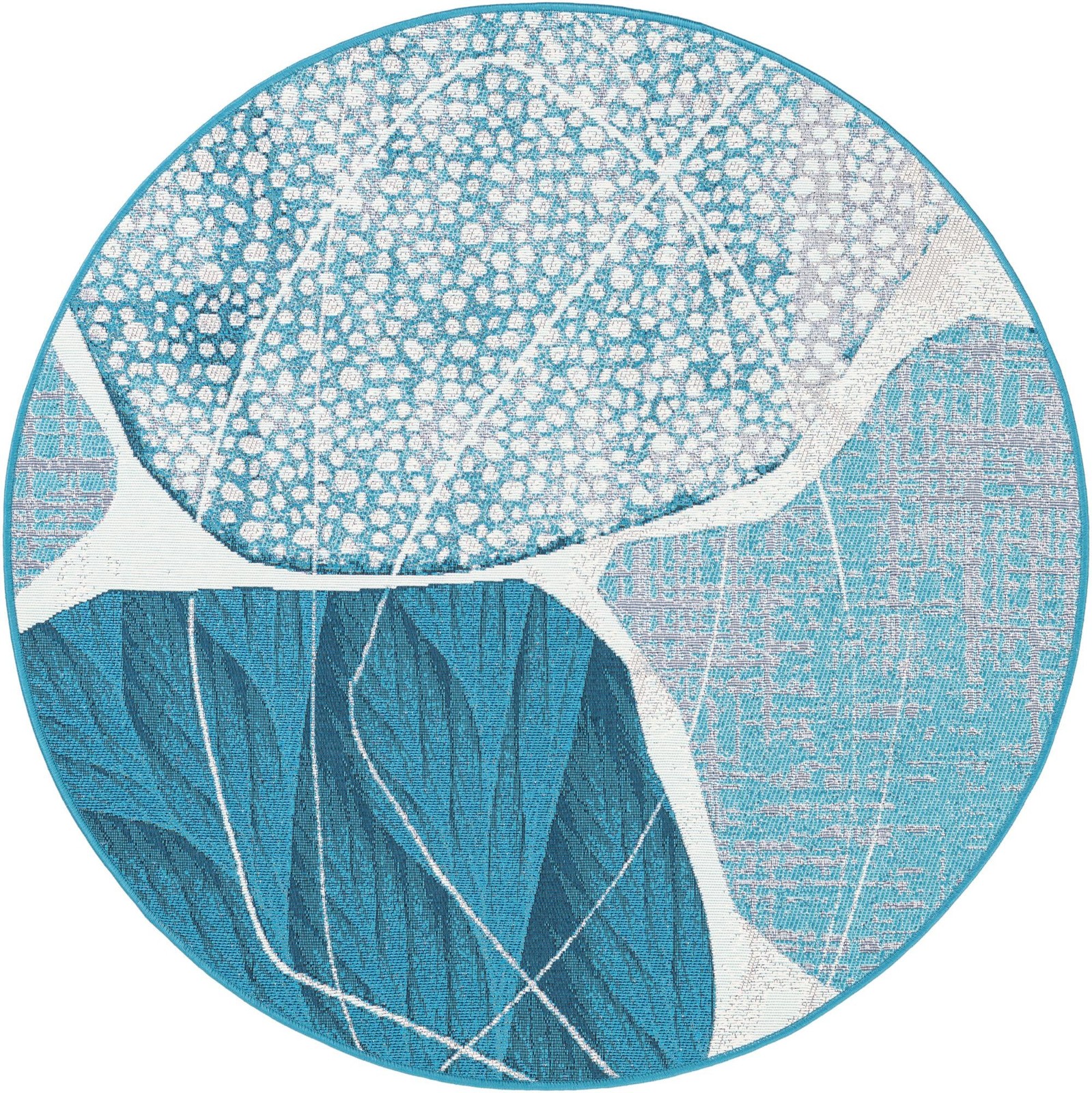4' 1 x 4' 1 Lomax · Abstract Outdoor Rug