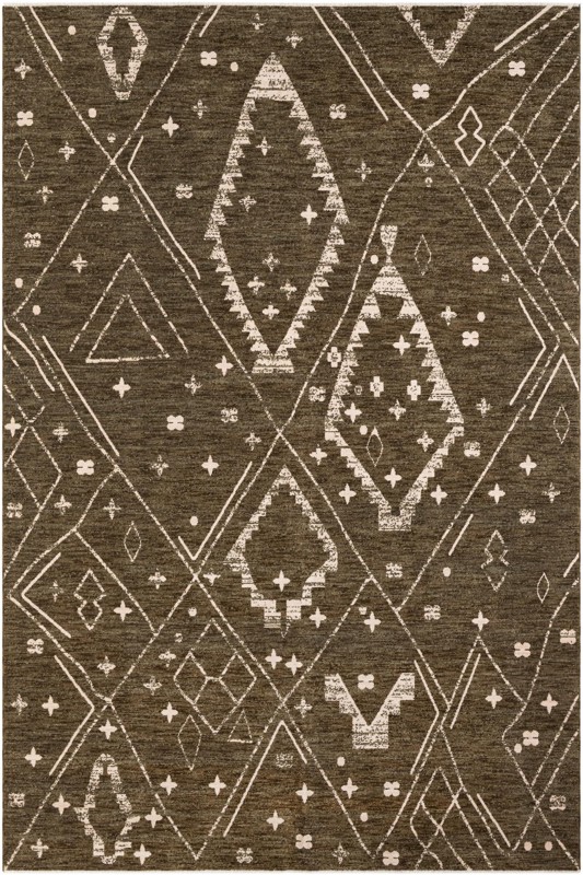 10' x 15' Ashford · Diamond rug, green