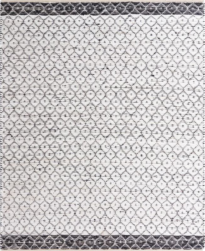 8' x 10' Grove · Border Chindi Rug, ivory
