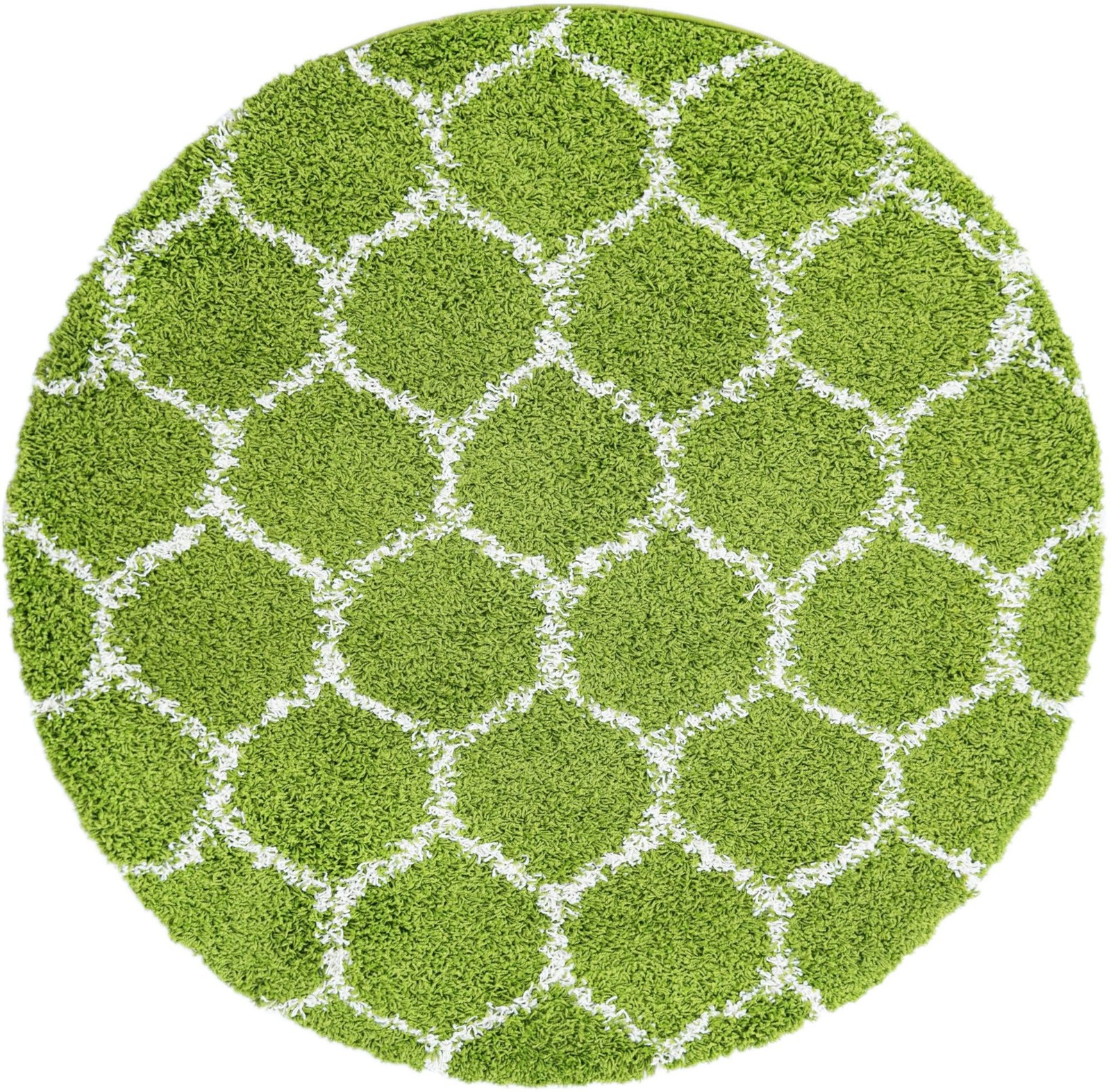5' 3 x 5' 3 Barnett · Lattice Shag Rug, green