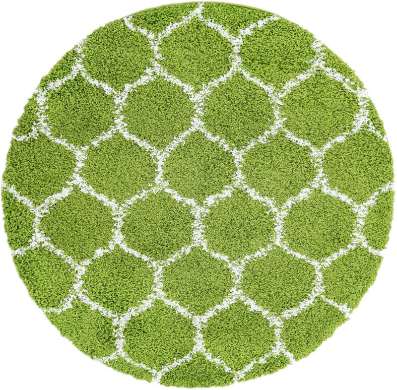 5' 3 x 5' 3 Barnett · Lattice Shag Rug, green