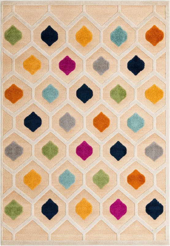 6' x 9' Raleigh · Geometric Outdoor Rug, beige