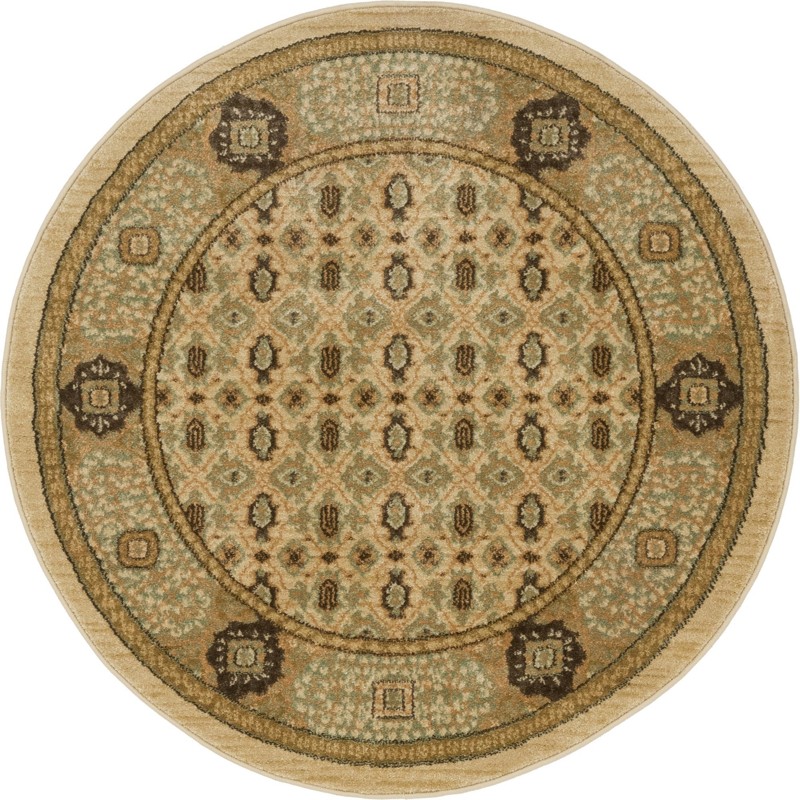 3' 3 x 3' 3 Shiloh · Border rug