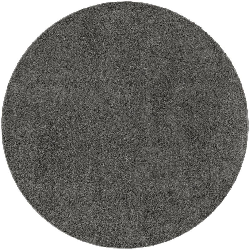 3' 3 x 3' 3 Calvert · Solid Shag Rug, smoke gray