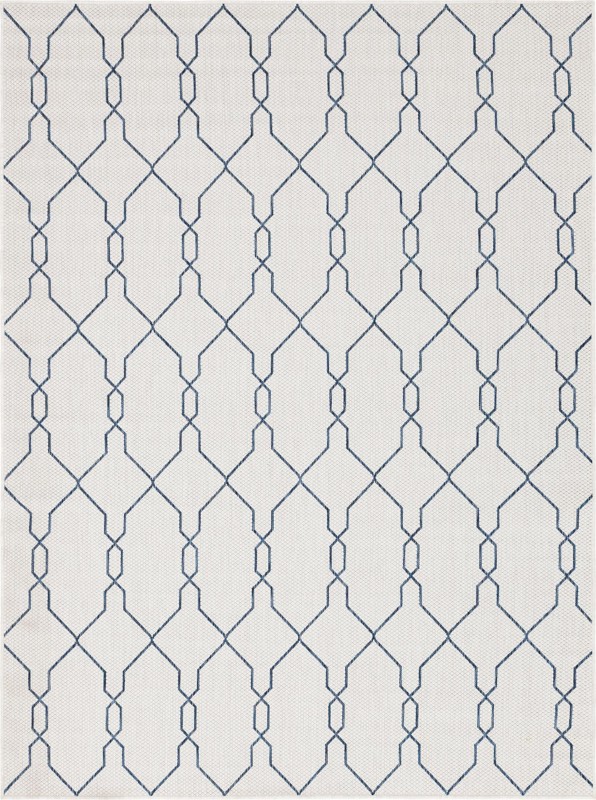 7' x 10' Bronson · Geometric Outdoor Rug, ivory