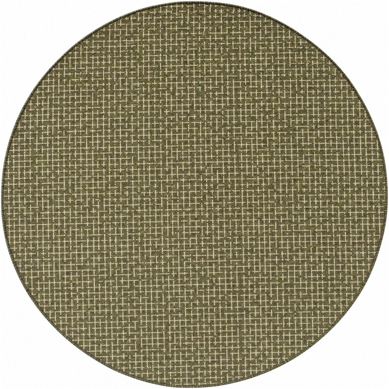 Loam · Checkered Outdoor Rug, green
