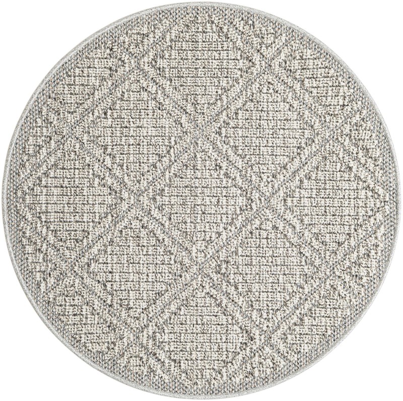 3' 1 x 3' 1 Auburn · Diamond Outdoor Rug, light gray