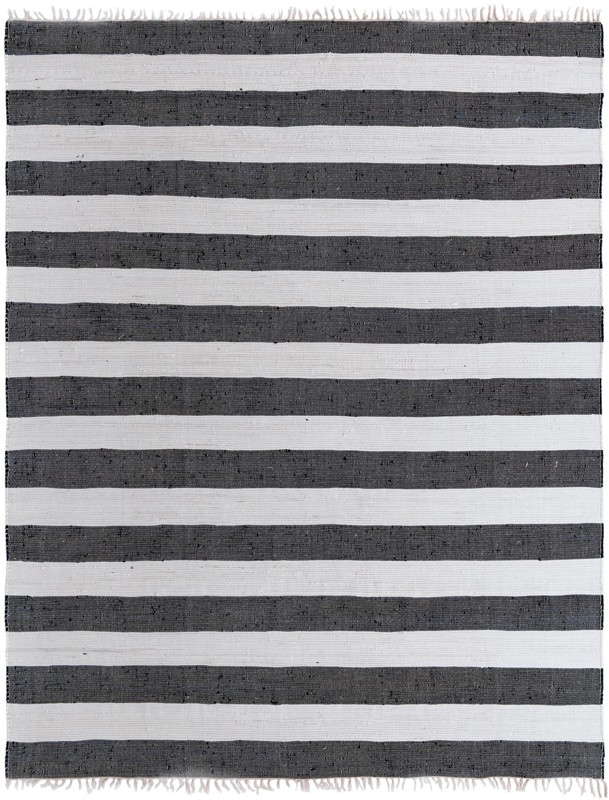 10' x 13' 1 Flagstaff · Striped Chindi Rug, navy