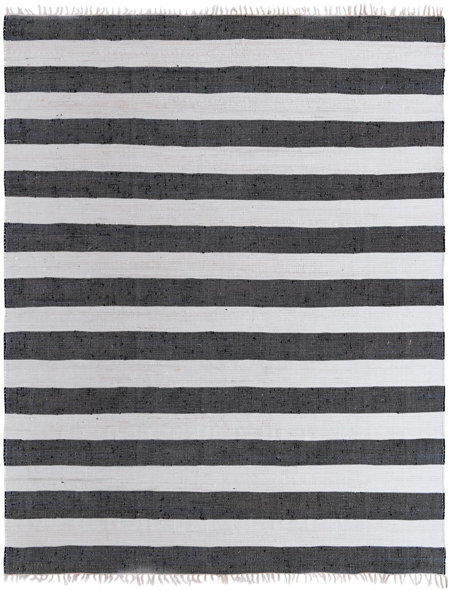 10' x 13' 1 Flagstaff · Striped Chindi Rug, navy