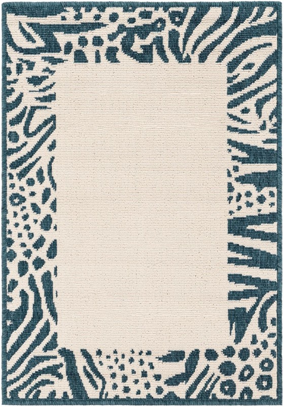 2' x 3' Carlisle · Animal print Outdoor Rug, ivory