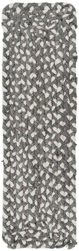 0' 9 x 2' 6 Heywood · Striped Chindi Rug, gray