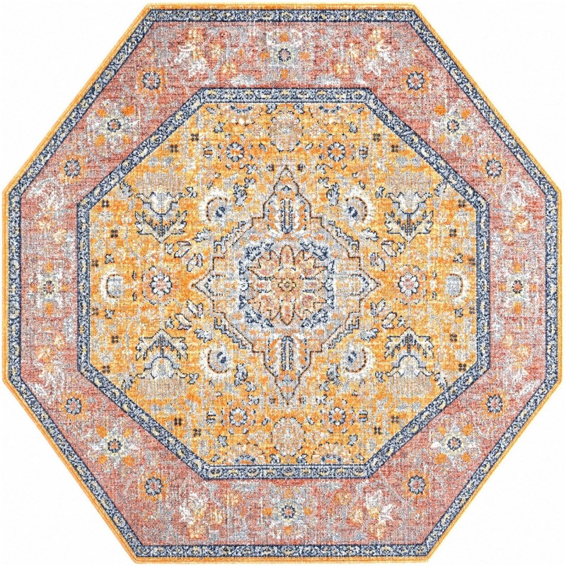 Thane · Border rug, yellow