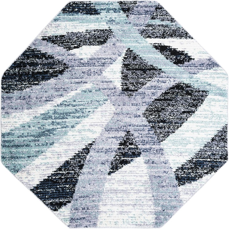 Tomlin · Abstract rug, gray and ivory