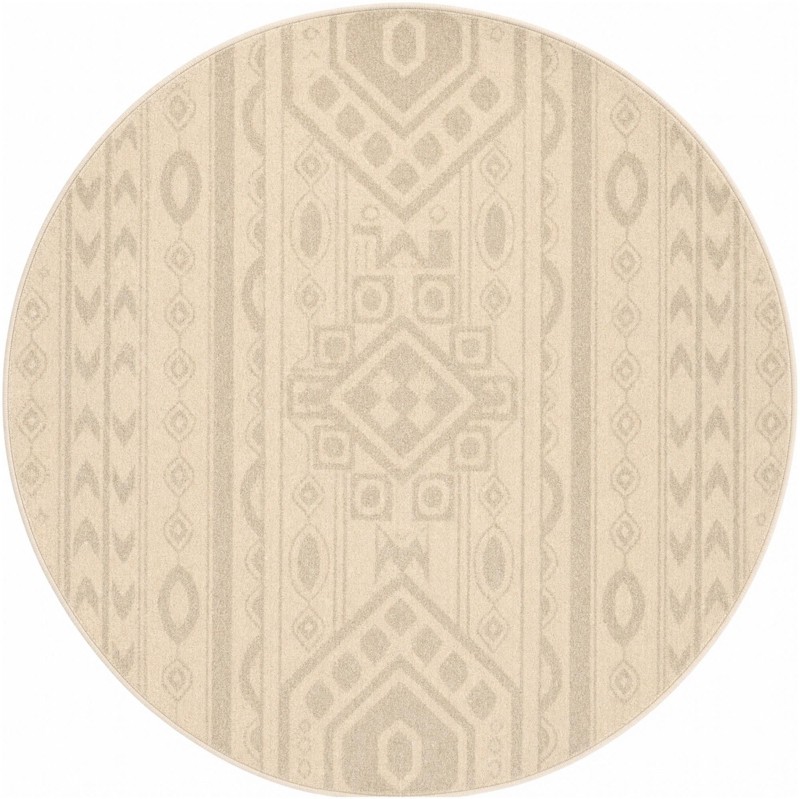 Lundy · Medallion rug, ivory