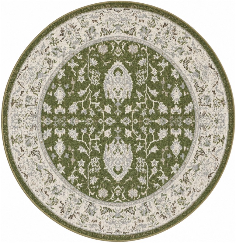 Sandys · Border Washable Rug, green