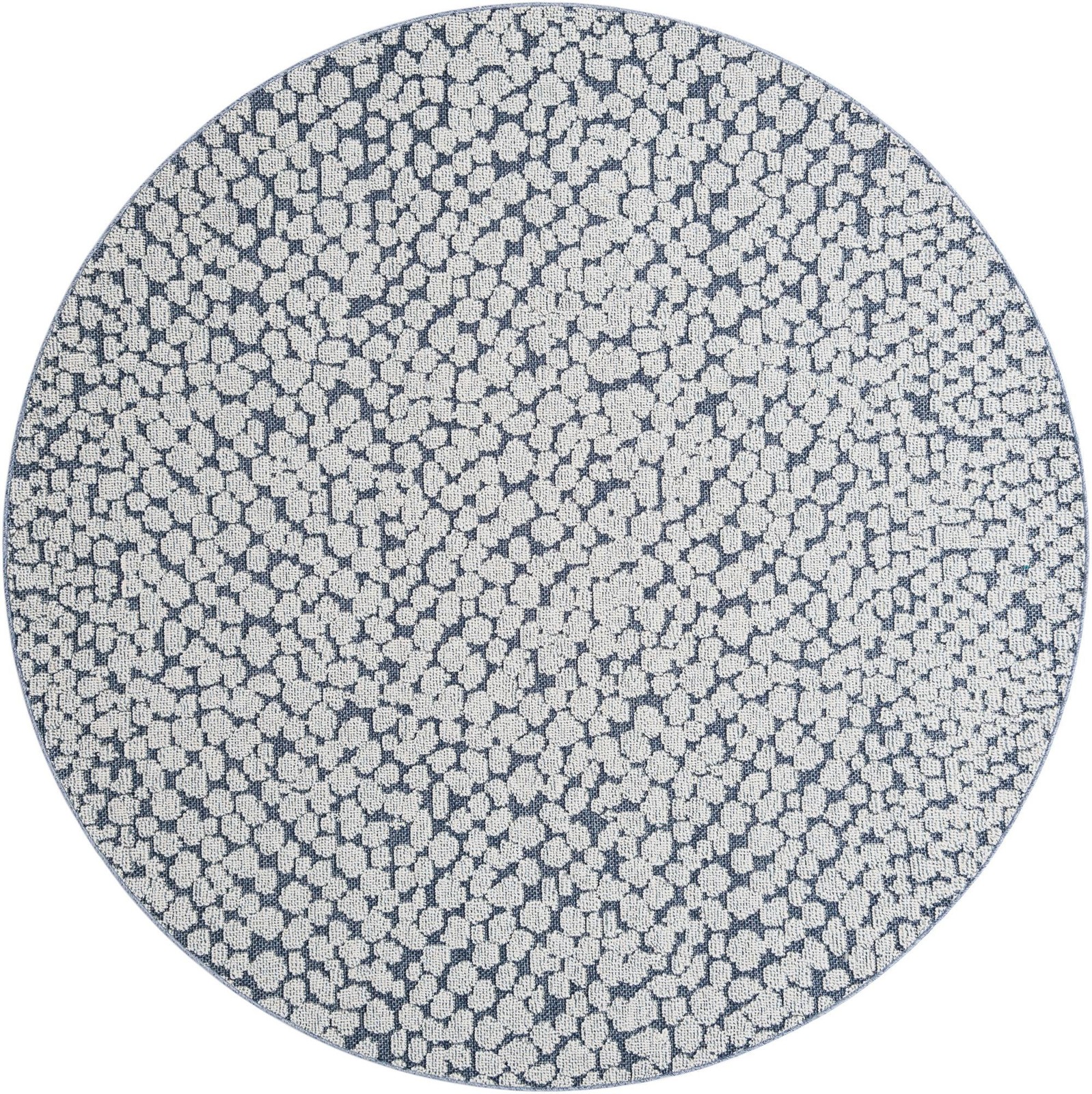 7' 10 x 7' 10 Dillard · Animal print Outdoor Rug, navy blue