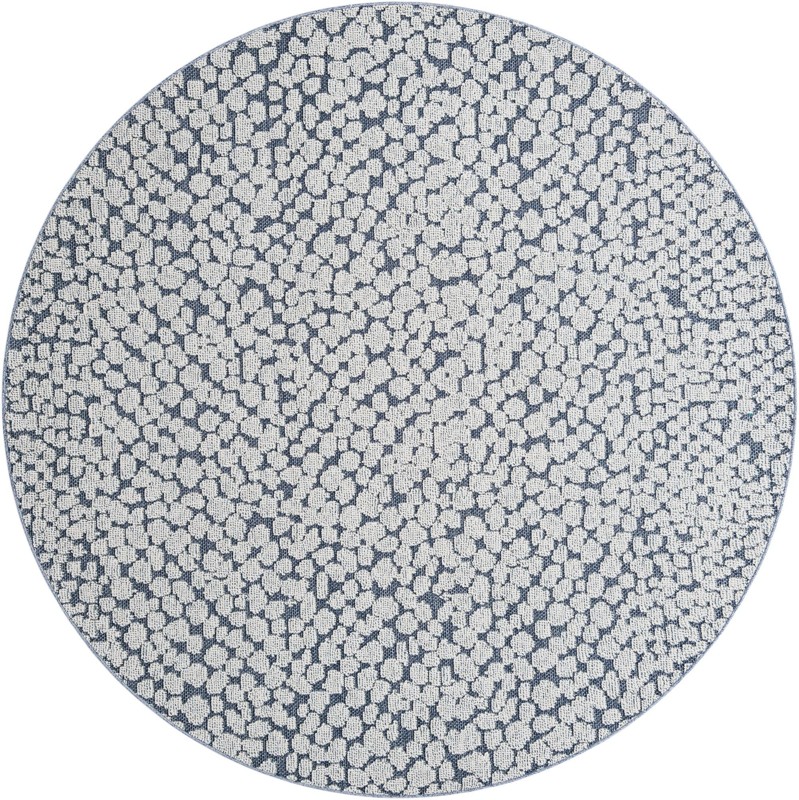 7' 10 x 7' 10 Dillard · Animal print Outdoor Rug, navy blue