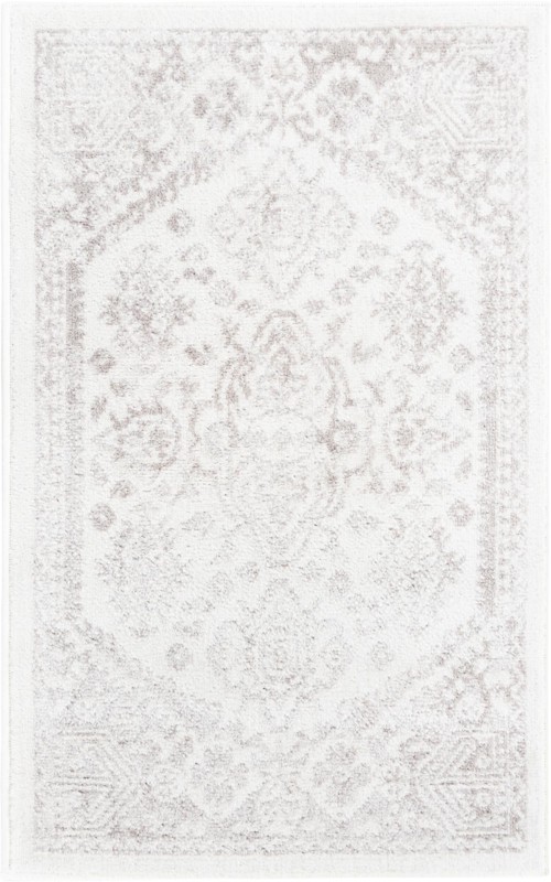 2' x 3' Elsie · Border rug, cream
