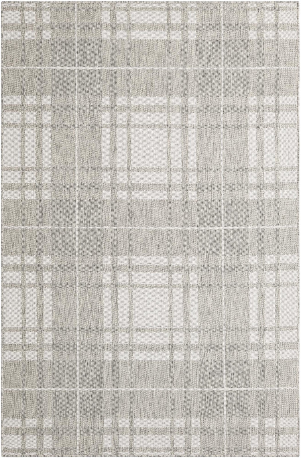 5' 3 x 8' Maguire · Plaid Outdoor Rug, gray