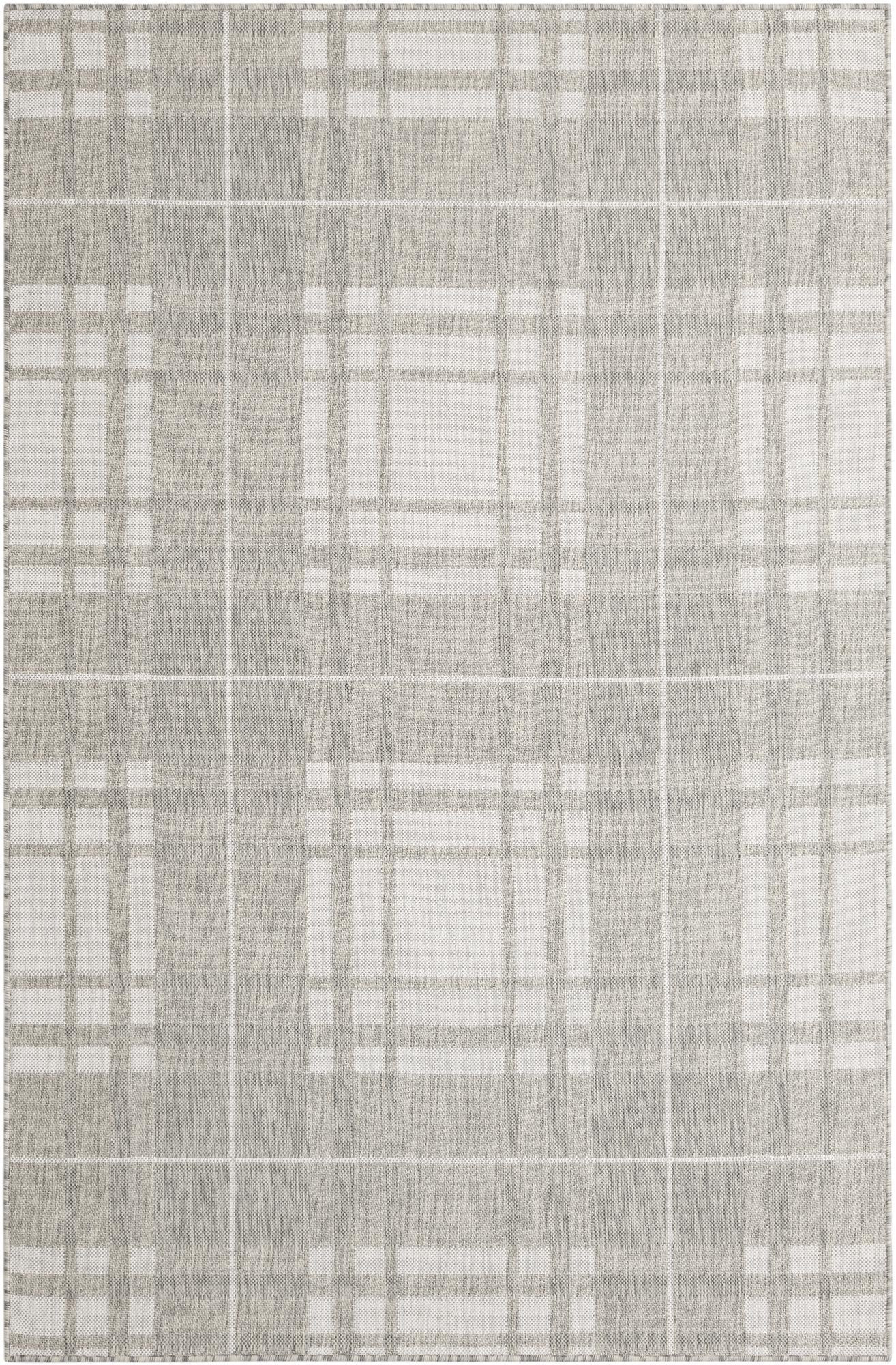 5' 3 x 8' Maguire · Plaid Outdoor Rug, gray