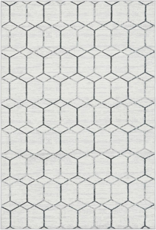 6' x 9' Babcock · Geometric rug, white