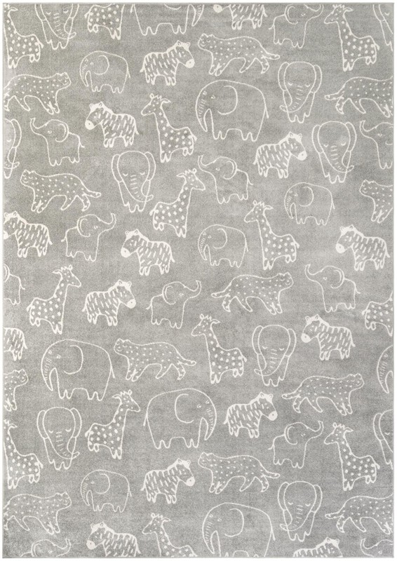 10' x 14' Ernest · Pictoral rug, gray