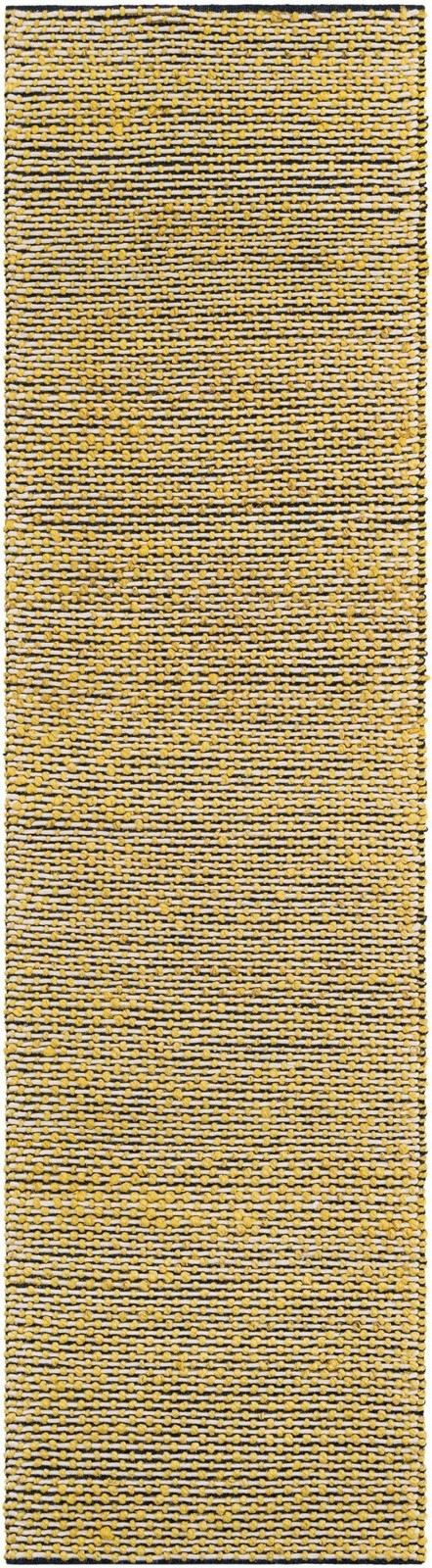 2' 7 x 10' Keeler · Striped Wool Rug, yellow and navy
