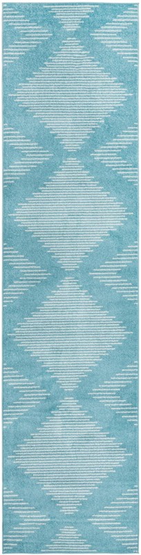 Knox · Diamond rug, light blue