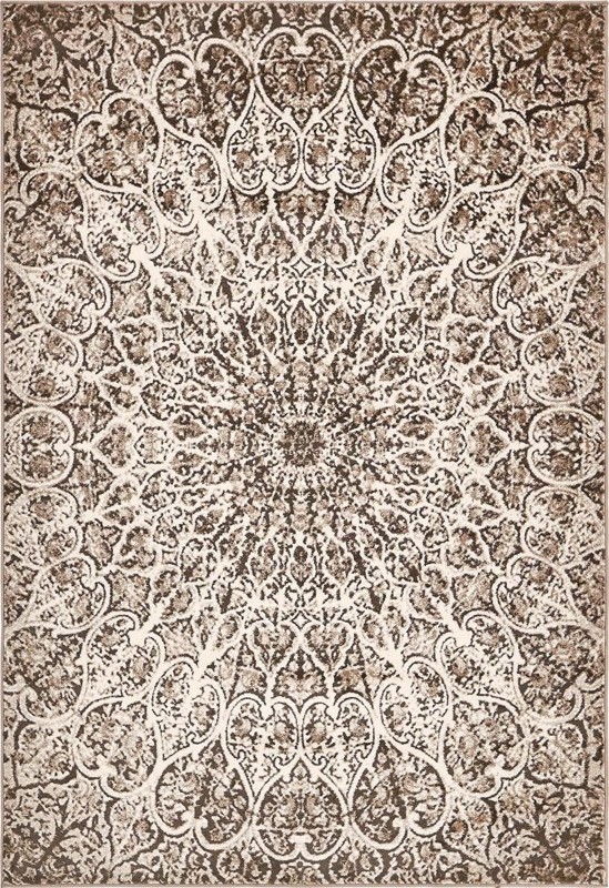 Blakemore · Medallion runner rug, brown and ivory