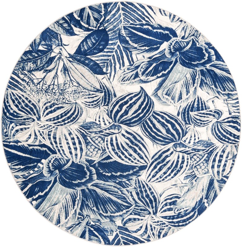 Herrick · Floral / botanical rug, navy