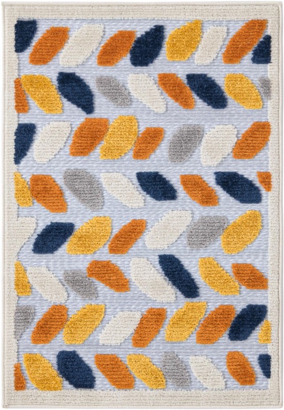 2' x 3' Boyd · Border Outdoor Rug, gray