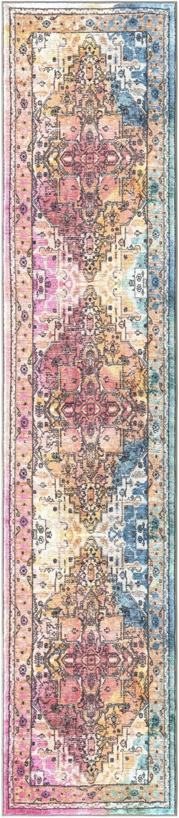 2' 2 x 10' Kinsey · Border rug, multi