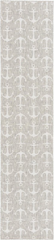 2' 7 x 12' Millbrook · Anchor Outdoor Rug, gray and ivory