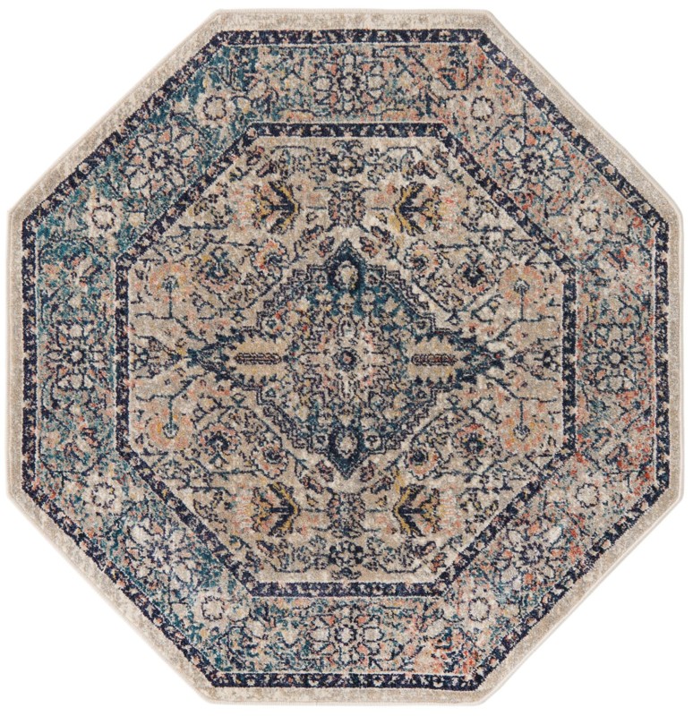 Thane · Border rug, blue