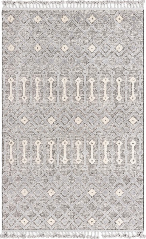 6' x 9' Rothwell · Diamond rug, gray
