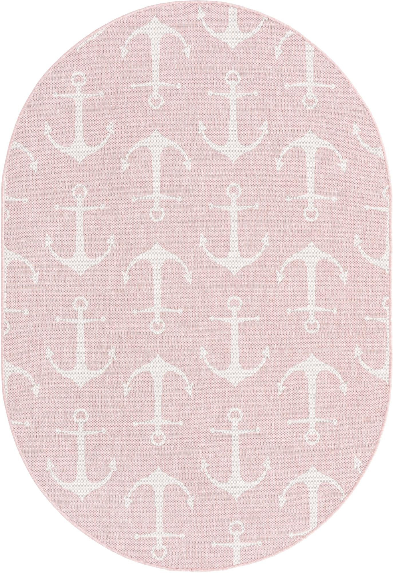 5' 3 x 8' Millbrook · Pictoral Outdoor Rug, pink