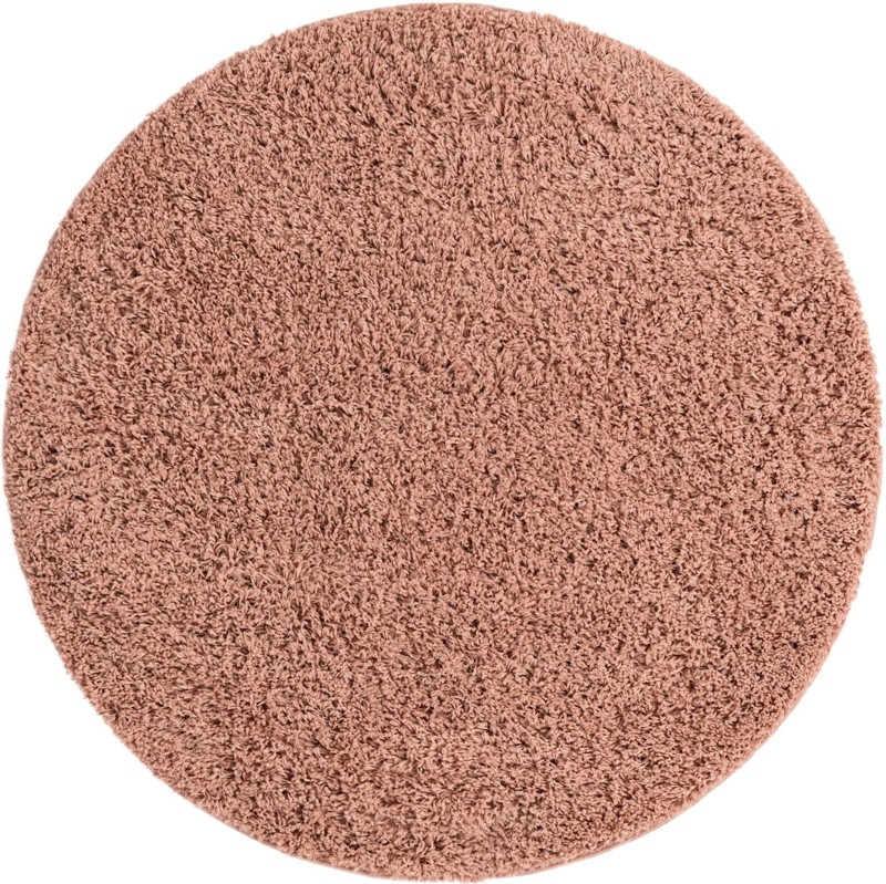 3' 3 x 3' 3 Hartwell · Solid Shag Rug, rosepink