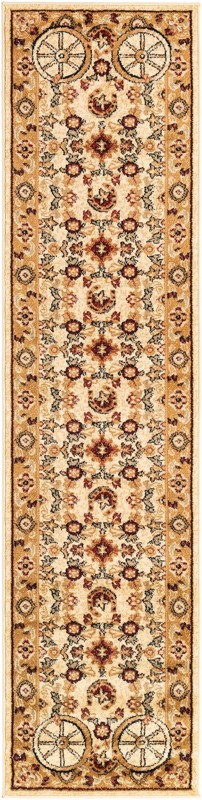 2' x 8' Tabor · Border rug, ivory