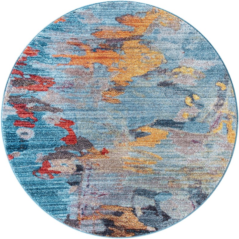 5' 3 x 5' 3 Cadence · Abstract rug