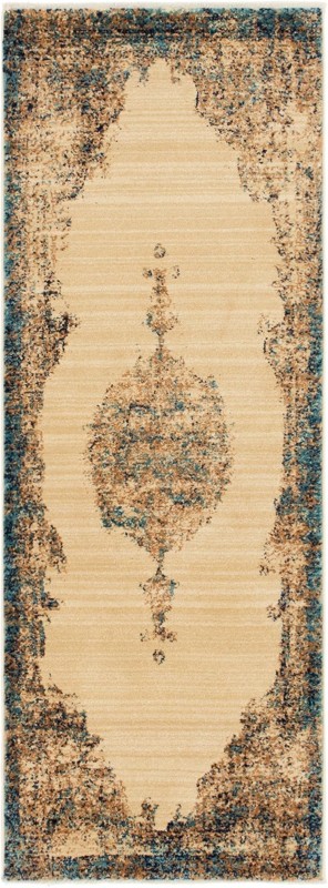 2' 2 x 6' Loring · Border rug, blue