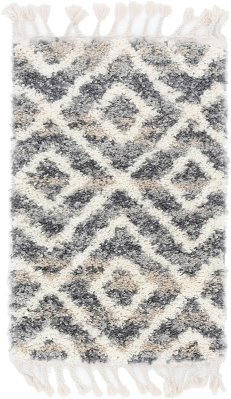 Tunstall · Diamond Shag Rug, gray