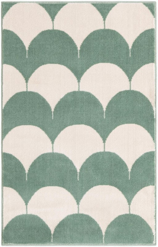 Ocala · Geometric rug, soft green