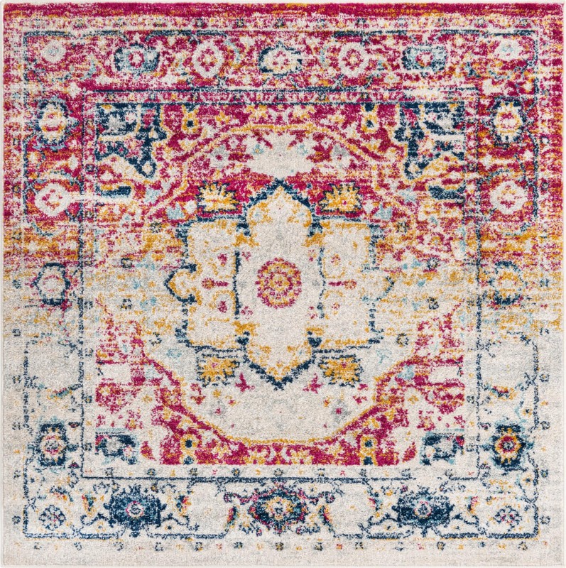 5' 3 x 5' 3 Pierce · Border rug
