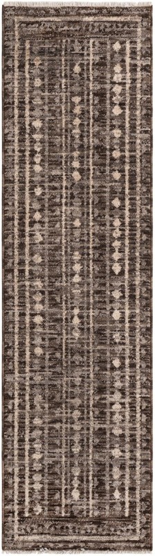 Kearny · Border rug, gray
