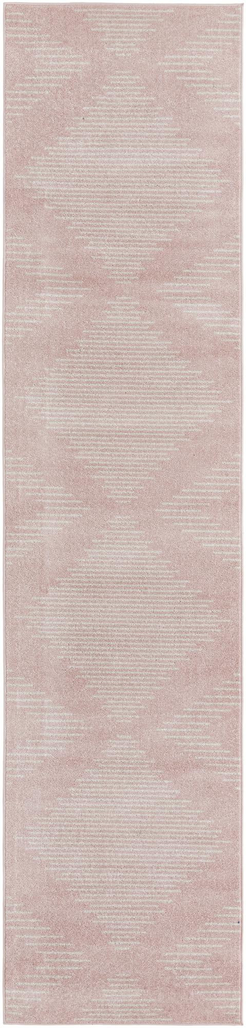 3' 3 x 14' Knox · Diamond rug, pink