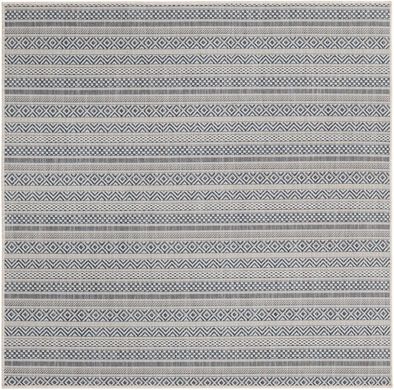 Merlin · Chevron Outdoor Rug, light blue