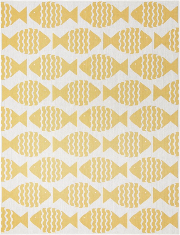 Beresford · Pictoral Outdoor Rug, yellow