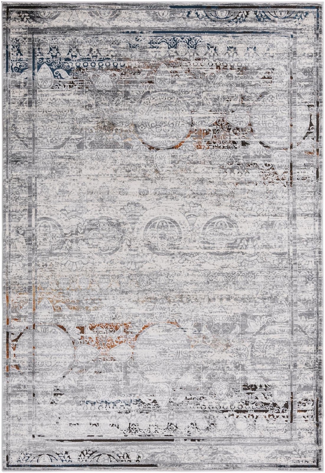 6' x 9' Thrupp · Border rug, multi