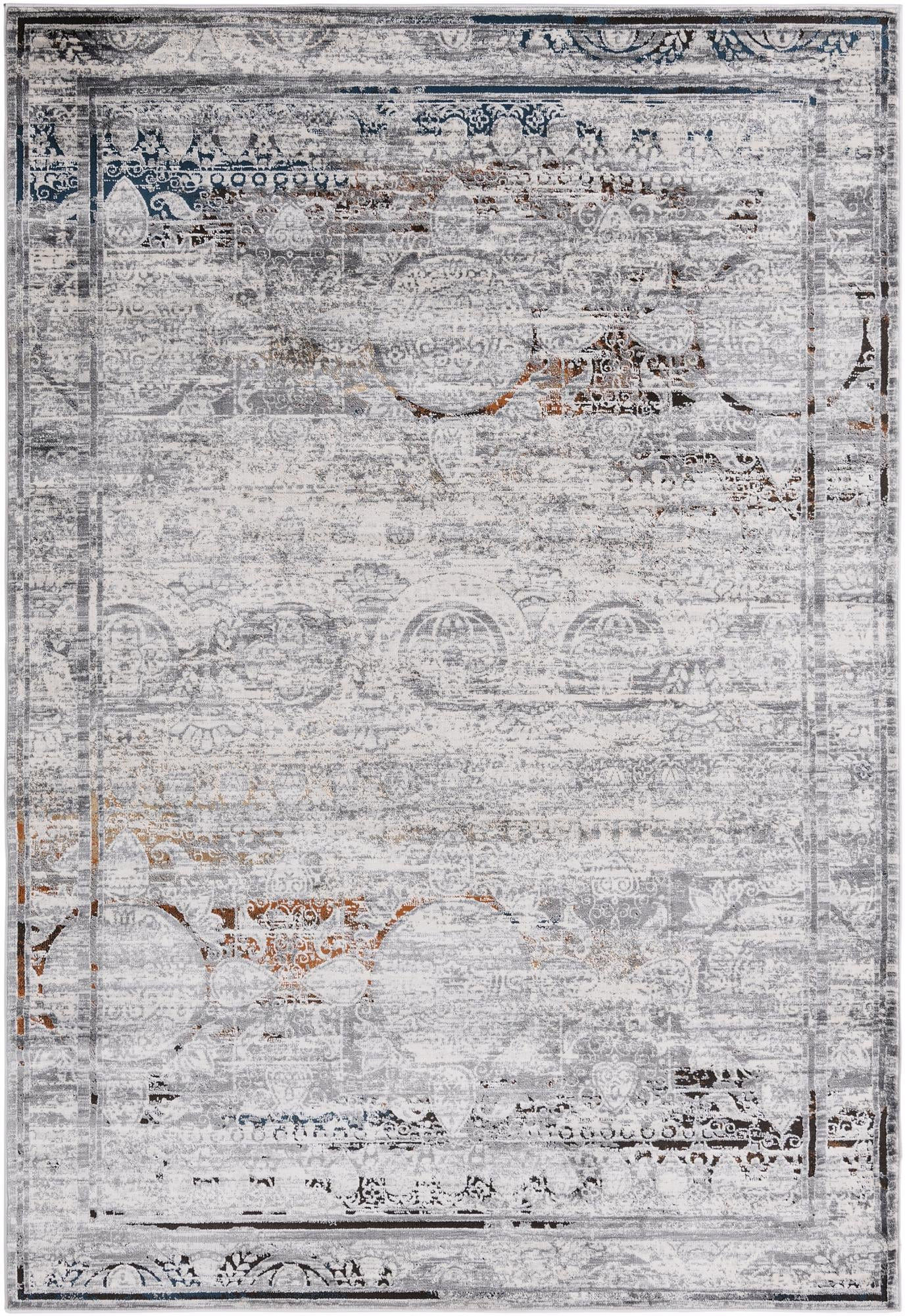 6' x 9' Thrupp · Border rug, multi